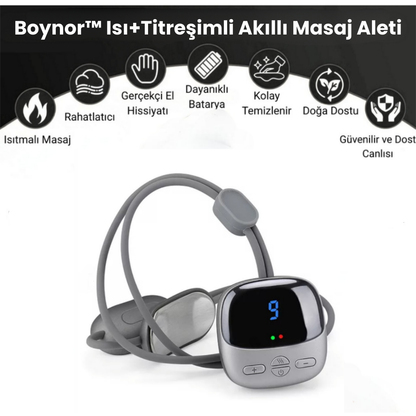 Boynor™ Isı+Titreşimli Akıllı Masaj Aleti