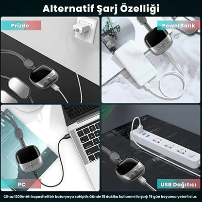 Boynor™ Isı+Titreşimli Akıllı Masaj Aleti