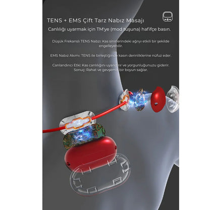 Boynor™ Isı+Titreşimli Akıllı Masaj Aleti